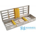 5 Pcs Instruments Sterilization Cassette Tray With Hinged Lids, Click Lock